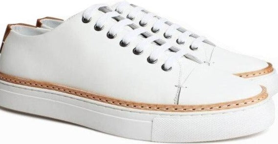 New Mens Shoes Sneakers Brands Calfskin Sneakers Casual Sneakers White Shoes Men 2020