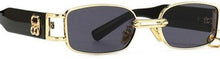 Load image into Gallery viewer, Men Retro Rectangular Sunglasses Punk UV400 Square Mens Gold Metal Sunglasses 2021 New Year Gifts