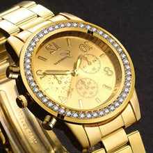 Load image into Gallery viewer, Watch Men Classic Luxury Ladies Watches Men Full Steel Crystal Relogio Feminino Reloj Mujer Wristwatch