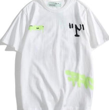 Load image into Gallery viewer, Mens T Shirts New 2021 Arrow Print Short Sleeve Off  T Shirts Summer Hip Hup Casual 100% Cotton Tees Streetwear