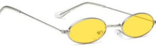 Load image into Gallery viewer, Small Frame Oval Sunglasses Men Brand Designer Vintage Fashion Metal Sun Glasses Female Black Red