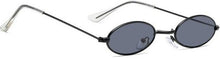 Load image into Gallery viewer, Small Frame Oval Sunglasses Men Brand Designer Vintage Fashion Metal Sun Glasses Female Black Red