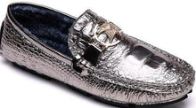 Load image into Gallery viewer, Casual Leather Shoes Men Moccasins 2021 New Winter Plush Comfortable Mens Flats Fashion Men Driving Shoes Fur Moccasins Mens Shoes