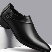 Load image into Gallery viewer, New Men Business Oxfords Shoes Black Brown Man Office Wedding Pointed Mens Shoes Leather Shoes