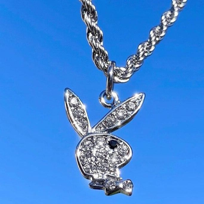 New Stainless Steel Hip Hop Necklace Bunny Pendant Necklace For Men 2020