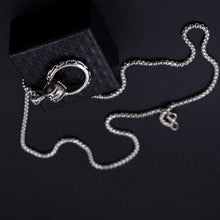 Load image into Gallery viewer, Punk Style Stainless Steel Chain Skull Hand Circle Pendant Necklace For Men Male Fashion Jewelry Gift