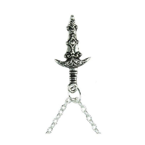 Necklace Dangle Long Weapon Pendant Fashion Jewelry Women Men Gift 2021 New Classic Warrior Knife Sword