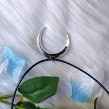 Load image into Gallery viewer, Silver Moon necklace wizard crescent goth gifts her pretty statement fashion women men gift novelty 2020