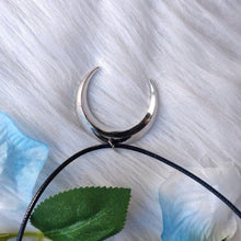 Load image into Gallery viewer, Silver Moon necklace wizard crescent goth gifts her pretty statement fashion women men gift novelty 2020