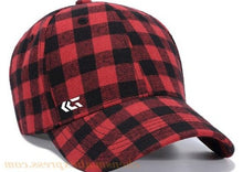 Load image into Gallery viewer, 2020 New Fashion Plaid Cotton Baseball Cap Men Peach Snapback Hat Casual Adult Caps Streetwear Travel Hats