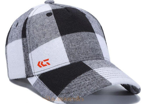 2020 Fashion Plaid Cotton Baseball Cap Men Peach Snapback Hat Casual Adult Caps Streetwear Travel Hats