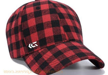 Load image into Gallery viewer, 2020 Fashion Plaid Cotton Baseball Cap Men Peach Snapback Hat Casual Adult Caps Streetwear Travel Hats