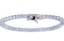 Load image into Gallery viewer, New 4mm Copper Plated Bracelet Iced Out Tennis Chain Explosive Jewelry